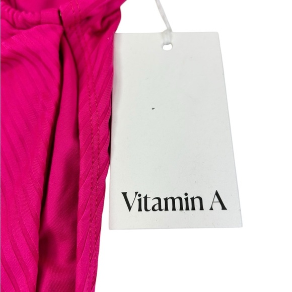 New VITAMIN A Lolita Bikini Bottoms Zinnia Ecorib Zinnia Pink Small - Picture 5 of 8